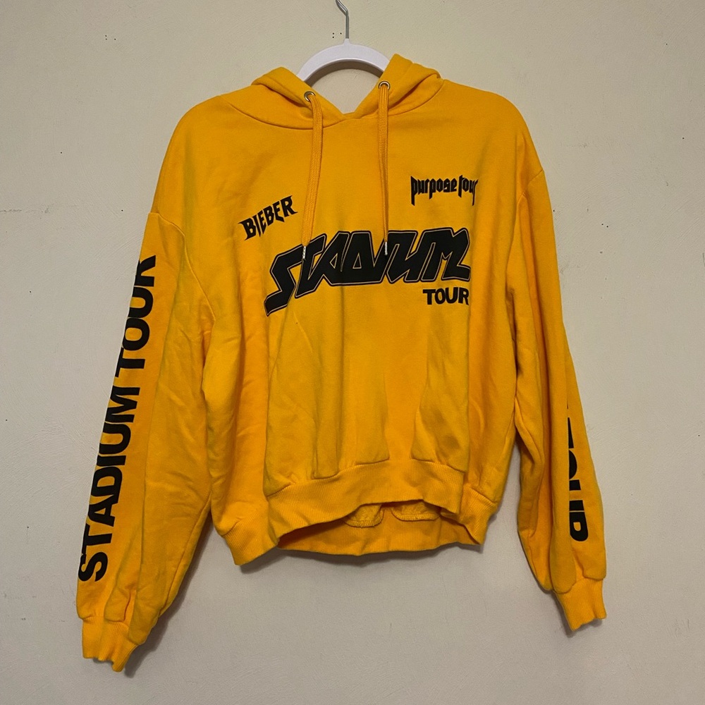 Justin Bieber Stadium Tour Cropped Hoodie